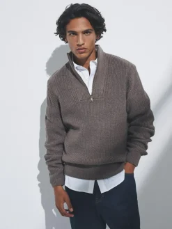 The Set 2 Pack Quarter Zip Neck Jumpers^ Knitwear|Knitwear