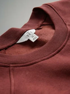 Best The Set 4 Pack Raglan Sweat Tops Chocolate Brown/Pinks/Cream