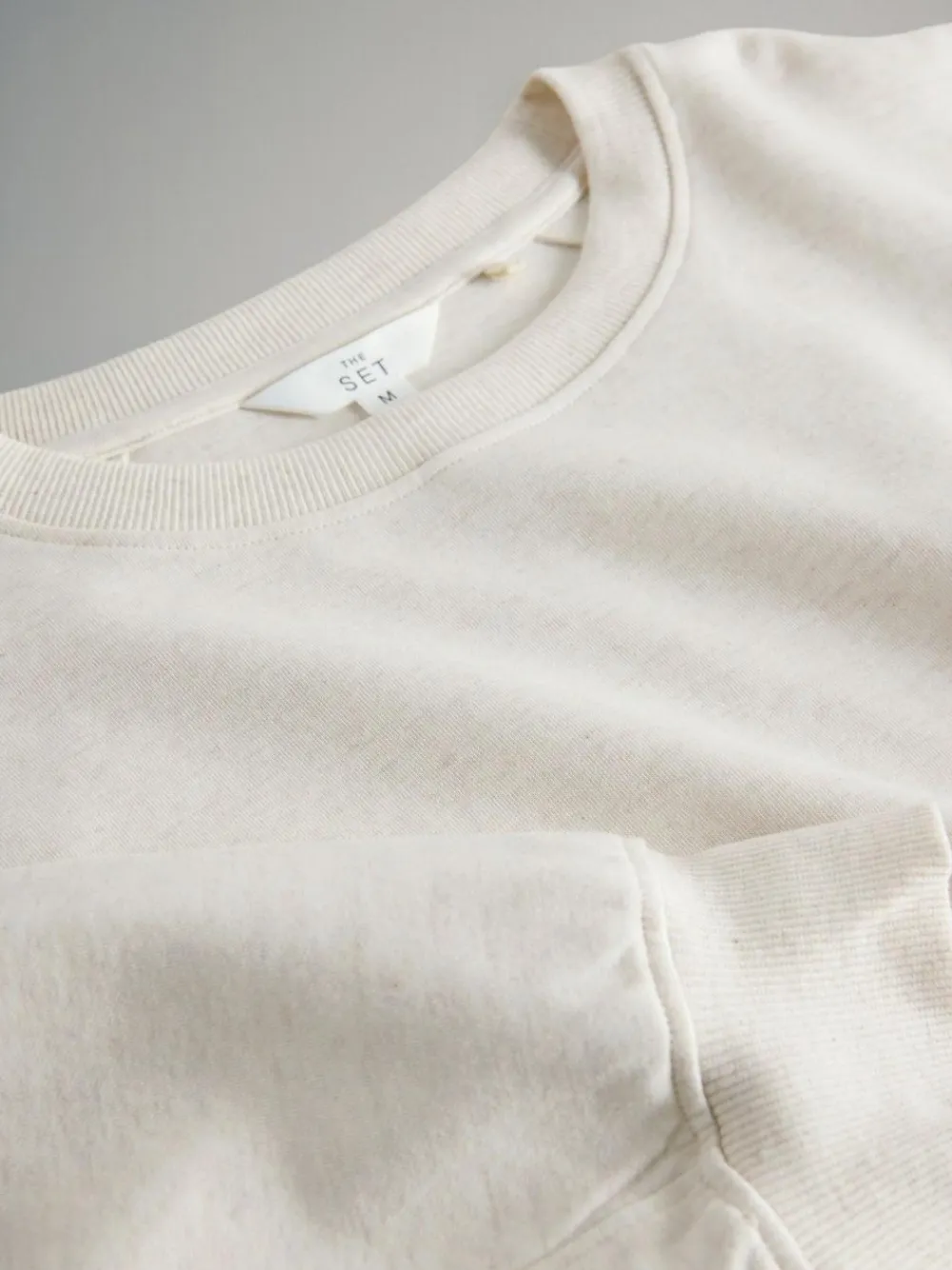 The Set 2 Pack Relaxed Crew Sweatshirt Chocolate Brown/Cream^Women Hoodies & Sweatshirts