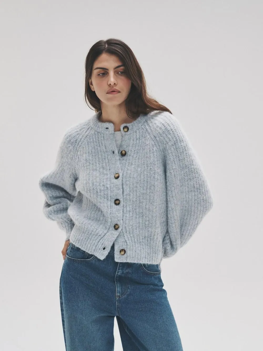The Set 2 Pack Ribbed Chunky Knitted Cardigans^Women Knitwear|Knitwear