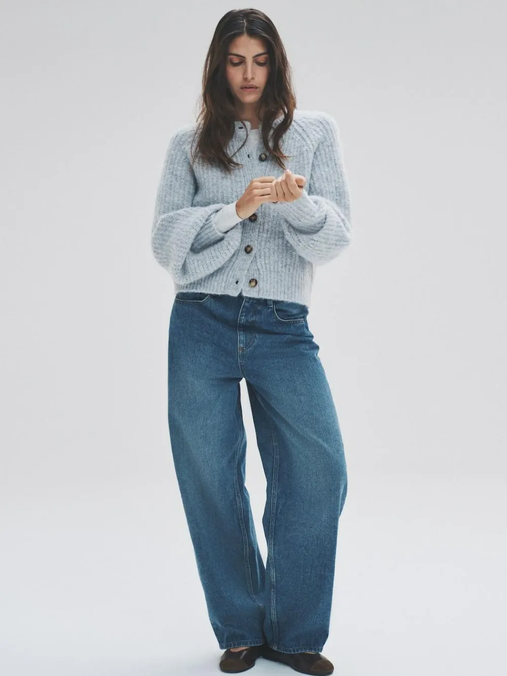 The Set 2 Pack Ribbed Chunky Knitted Cardigans^Women Knitwear|Knitwear