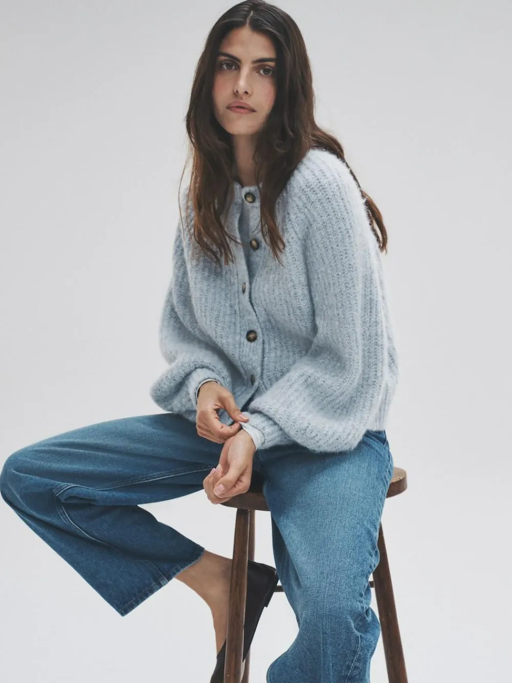 The Set 2 Pack Ribbed Chunky Knitted Cardigans^Women Knitwear|Knitwear