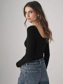 The Set 3 Pack Ribbed Long Sleeve Bodysuits^Women All Lingerie