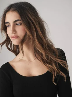 The Set 3 Pack Ribbed Long Sleeve Bodysuits^Women All Lingerie