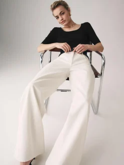 The Set 3 Pack Ribbed Long Sleeve Bodysuits Black/Grey/White^Women All Lingerie|Tops & T-Shirts