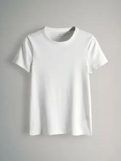 Discount The Set 5 Pack Short Sleeve Ribbed T-Shirts Multi