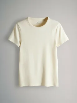 Discount The Set 5 Pack Short Sleeve Ribbed T-Shirts Multi