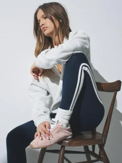 The Set 3 Pack Side Stripe Leggings Black/Navy Blue/Grey^Women Leggings & Sweatpants