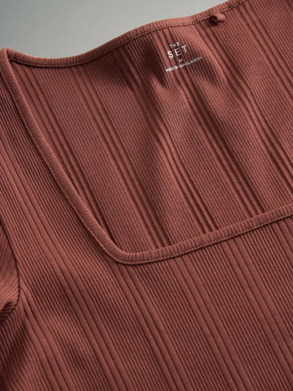 The Set 4 Pack Textured Ribbed Square Neck Half Sleeve T-Shirts Black/Pink/White^Women Tops & T-Shirts