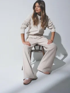 Outlet The Set 2 Pack Zip Cropped Funnel Neck Jackets Black/Stone