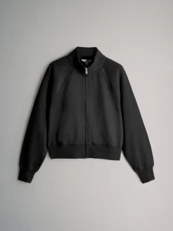 Outlet The Set 2 Pack Zip Cropped Funnel Neck Jackets Black/Stone