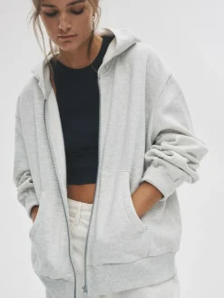 The Set 2 Pack Zip Though Hoodies Black/Grey Marl^Women Sportswear|Hoodies & Sweatshirts