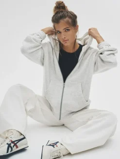 The Set 2 Pack Zip Though Hoodies Black/Grey Marl^Women Sportswear|Hoodies & Sweatshirts