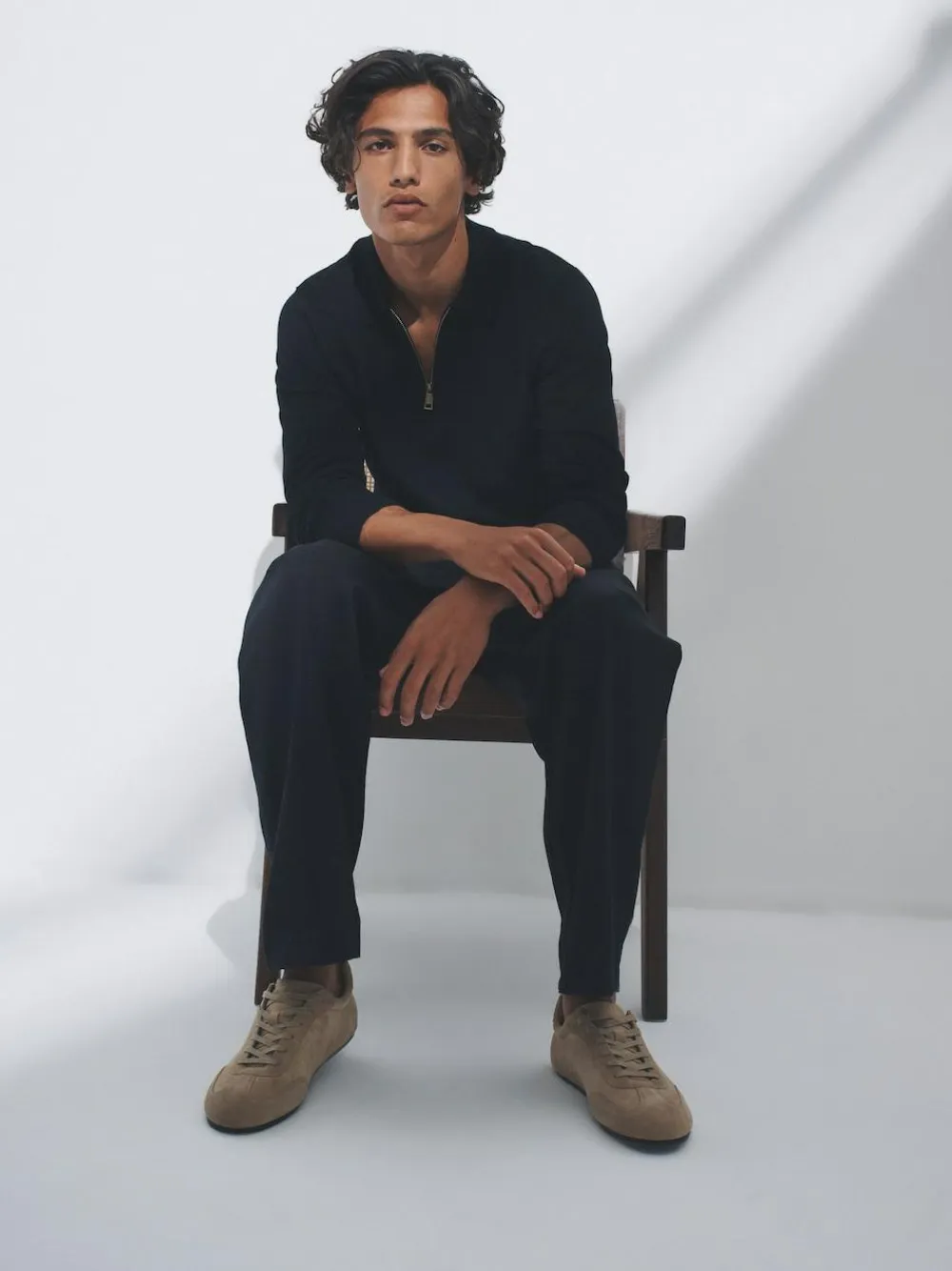 The Set Black/Brown 3 Pack Quarter Zip Neck Jumper^ Knitwear|Knitwear