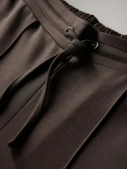 The Set Modal Straight Leg Joggers 2 Pack Navy Blue/Chocolate Brown