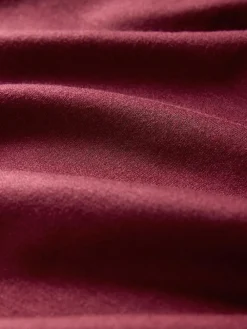 Outlet The Set Oversized Modal Zip Through Sweatshirt & Joggers Set Burgundy Red