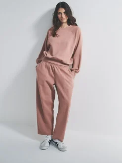 Hot The Set Pink Oversized Raglan Sweatshirt and Barrel Leg Jogger Co-Ord Set