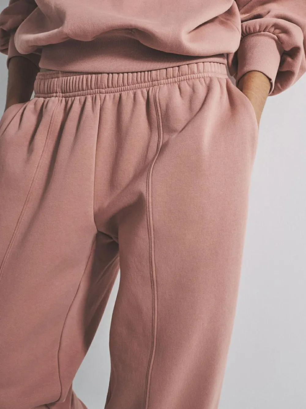 Hot The Set Pink Oversized Raglan Sweatshirt and Barrel Leg Jogger Co-Ord Set