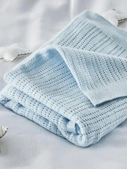 The White Company Cellular Satin Winter Blanket^ Nursery Bedding