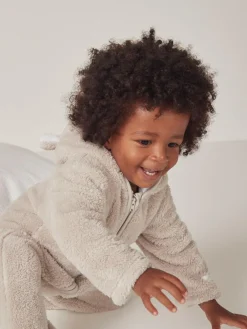 The White Company Pebble Fleece Romper^ Rompers & Overalls