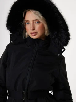 Threadbare Belted Padded Ski Jacket^Women Coats & Jackets|Coats & Jackets