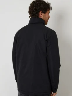 Sale Threadbare Black Funnel Neck Utility Coat