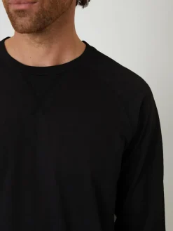 Hot Threadbare Peached Cotton Long Lounge Set Black