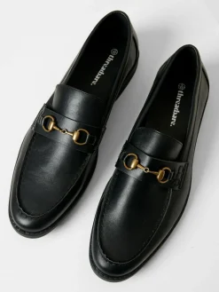 Clearance Threadbare Snaffle Loafers Black