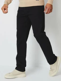 Threadbare Black Straight Fit Jeans With Stretch^ Jeans|Jeans