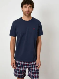 Threadbare Black Textured Check Shortie Pyjamas Set 2 Pack^ Pyjamas