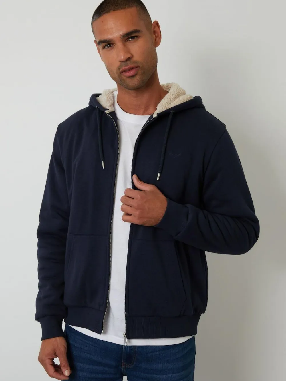 Threadbare Borg Lined Zip-Through Hoodie^ Sweatshirts & Hoodies|Sweatshirts & Hoodies