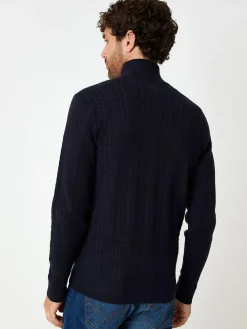 Threadbare Cable Knit Quarter Zip Jumper^ Knitwear|Knitwear