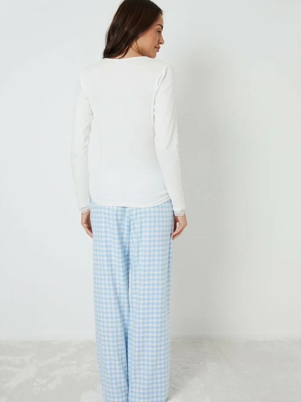 Outlet Threadbare Cotton Long Sleeve Pyjamas Set Blue