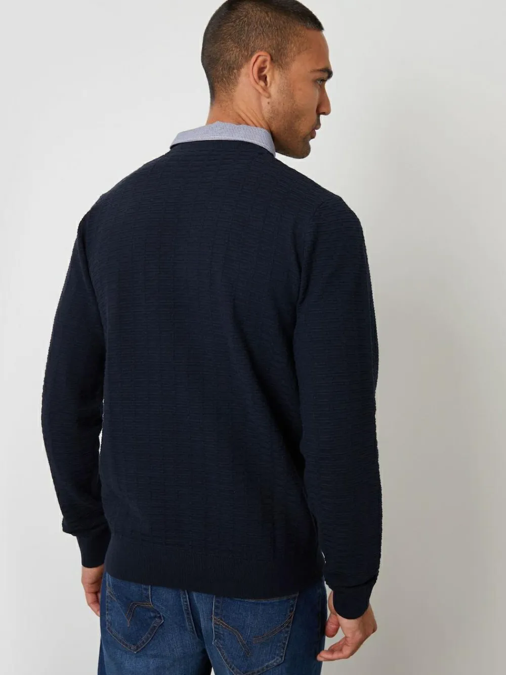 Threadbare Mock Shirt Textured Knitted Jumper^ Knitwear|Knitwear