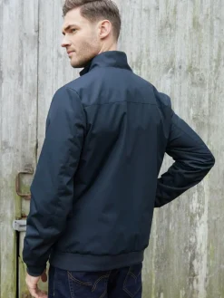 Threadbare Patch Pocket Funnel Neck Harrington Style Jacket^ Blazers & Formal Jackets