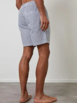Threadbare Blue Stripe Cotton Poplin Lounge Shorts 3 Pack^ Loungewear