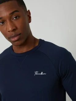 Threadbare Sweatshirts & Joggers Lounge 2 Piece Set Blue