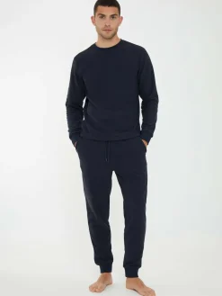 Threadbare Blue Waffle Textured Fleece Loungewear Set^ Loungewear