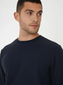 Threadbare Blue Waffle Textured Fleece Loungewear Set^ Loungewear