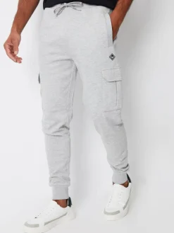 Clearance Threadbare Cargo Style Joggers 2 Pack Blue/Grey