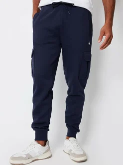 Clearance Threadbare Cargo Style Joggers 2 Pack Blue/Grey