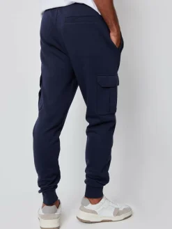 Clearance Threadbare Cargo Style Joggers 2 Pack Blue/Grey