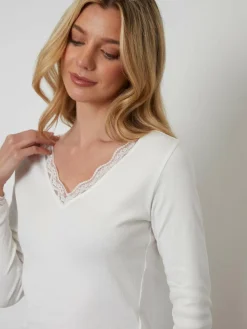 Clearance Threadbare Cotton Long Sleeve Pyjamas Set Brown