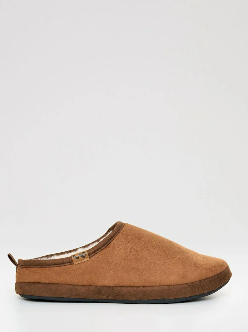 Threadbare Faux Suede Faux Fur Lined Mule Slippers^ Slippers|Slippers