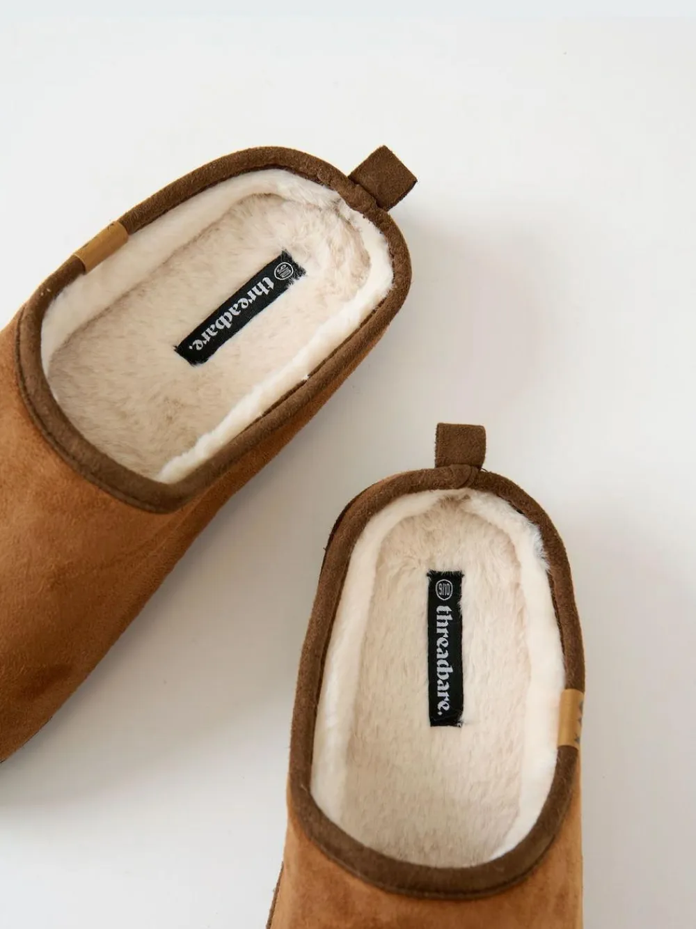 Threadbare Faux Suede Faux Fur Lined Mule Slippers^ Slippers|Slippers