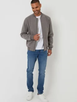 Threadbare Faux Wool Brushed Bomber Jacket^ Occasionwear|Blazers & Formal Jackets