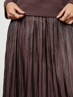 Discount Threadbare Brown 2-In-1 Relaxed Ribbed Sweatshirt Midi Dress