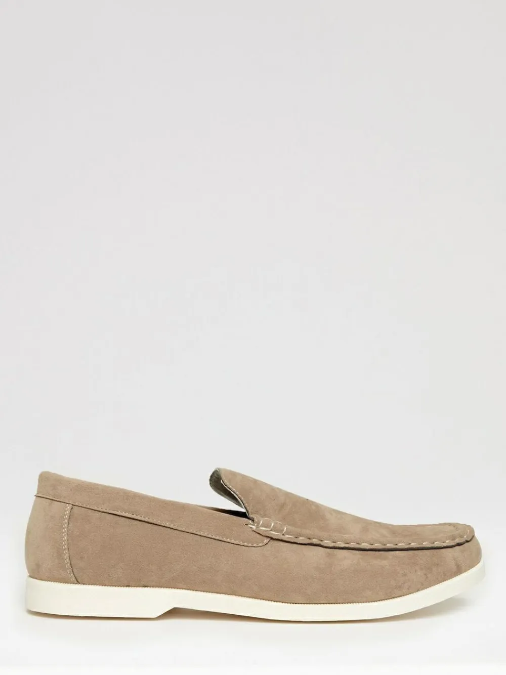 Hot Threadbare Faux Suede Slip On Loafers Brown Light