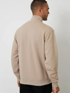 Threadbare Textured Quarter Zip Sweatshirt^ Sweatshirts & Hoodies|Sweatshirts & Hoodies