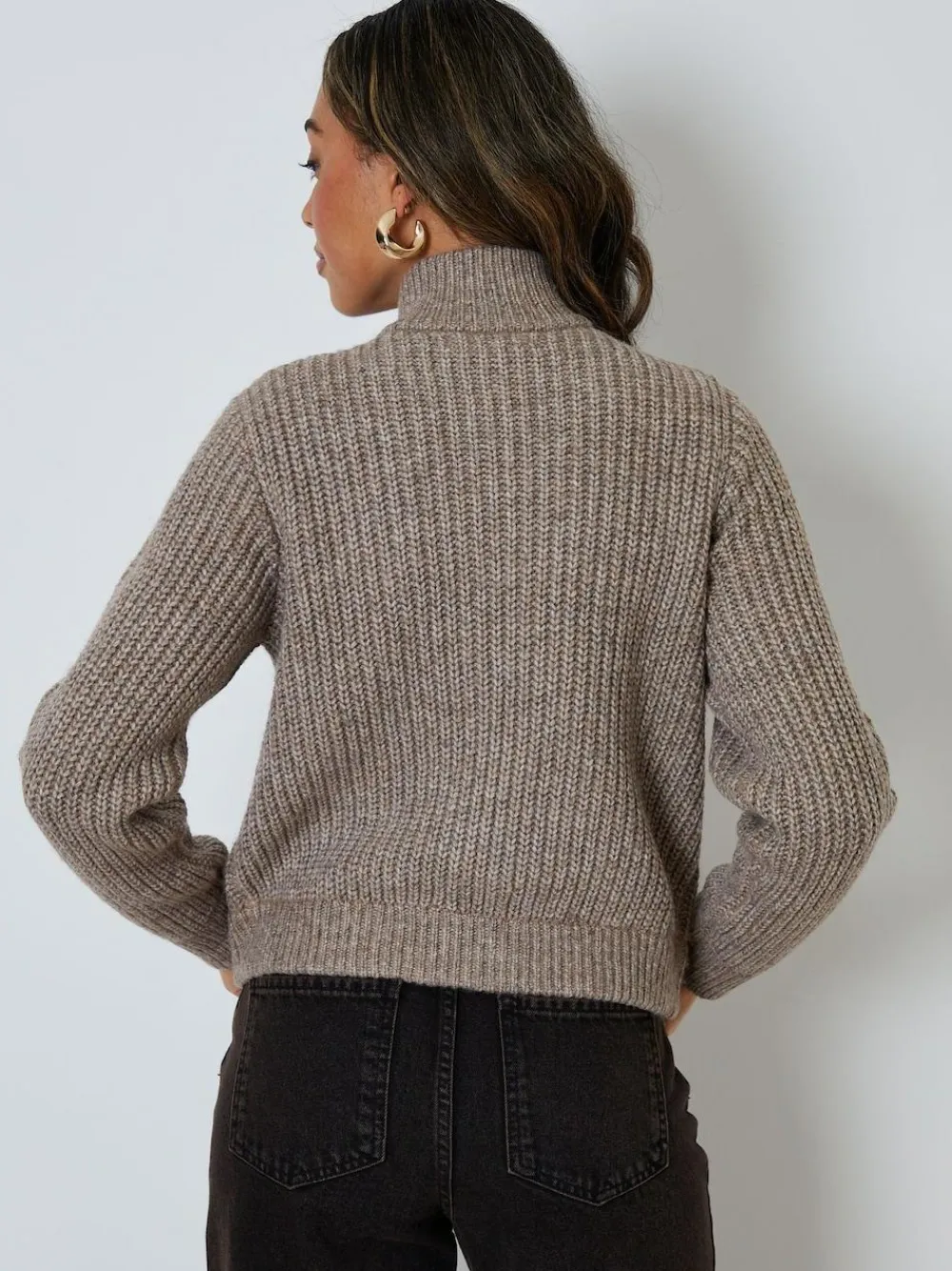 Threadbare Zip Through Knitted Bomber Jacket^Women Coats & Jackets|Coats & Jackets